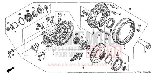 ENGRENAGE MENE DE SORTIE (ST1300) ST13004 de 2004